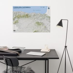 Mapa Cordillera Cantábrica