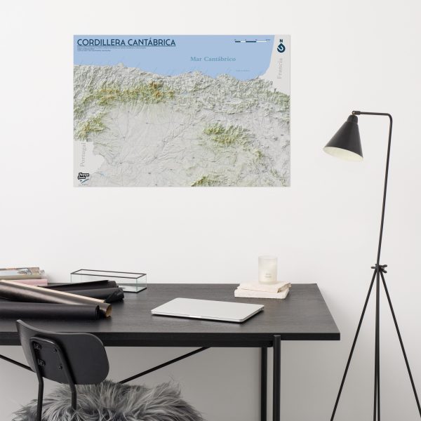Mapa Cordillera Cantábrica